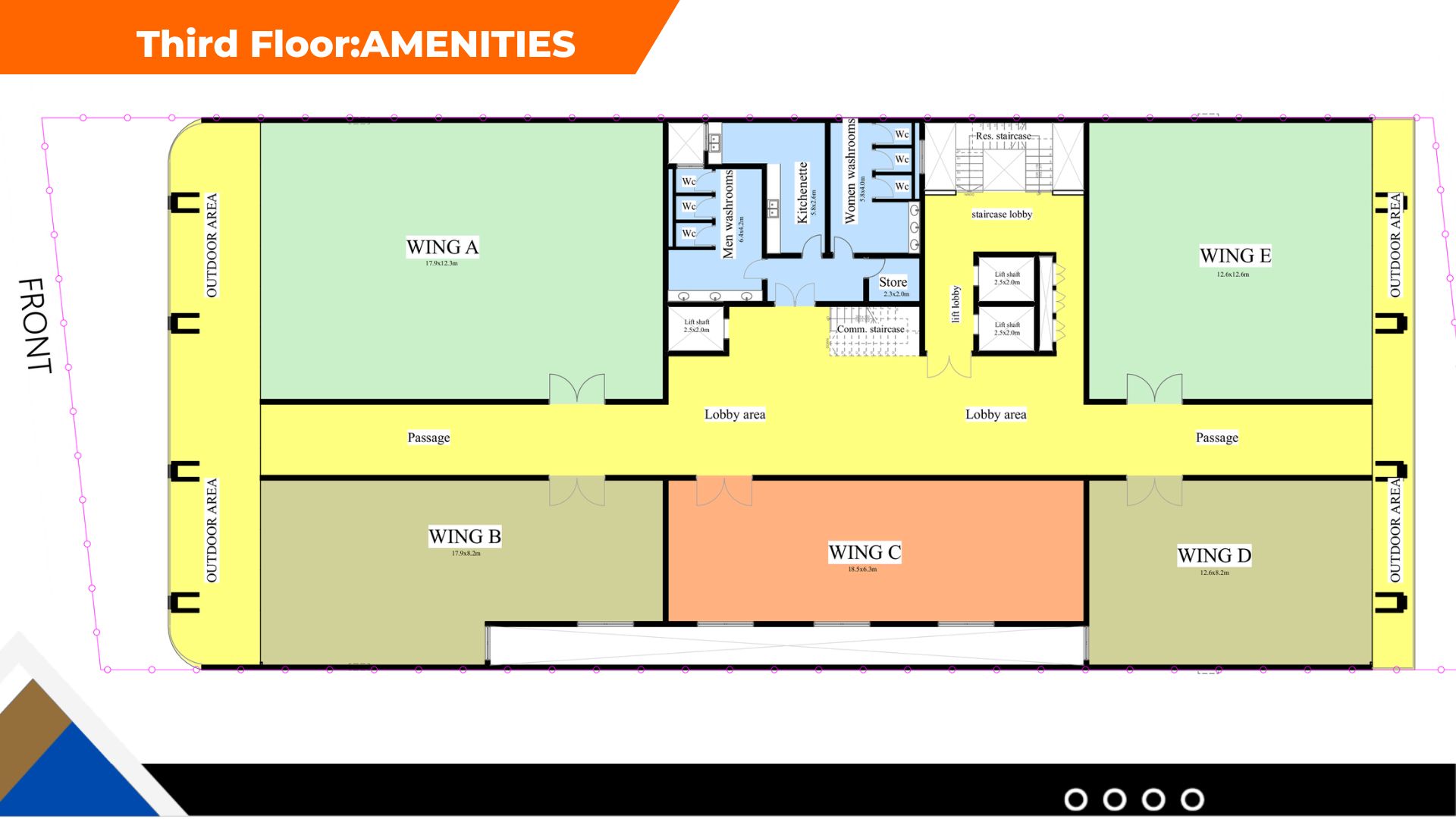 Third Floor:AMENITIES