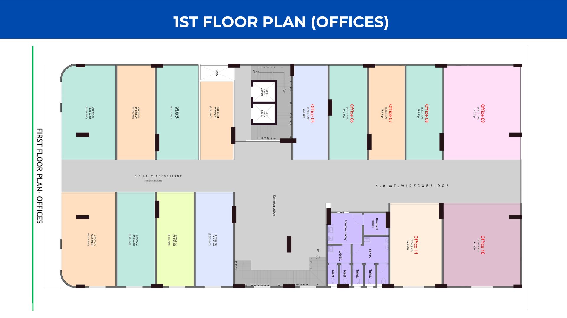 1ST FLOOR PLAN (OFFICES)