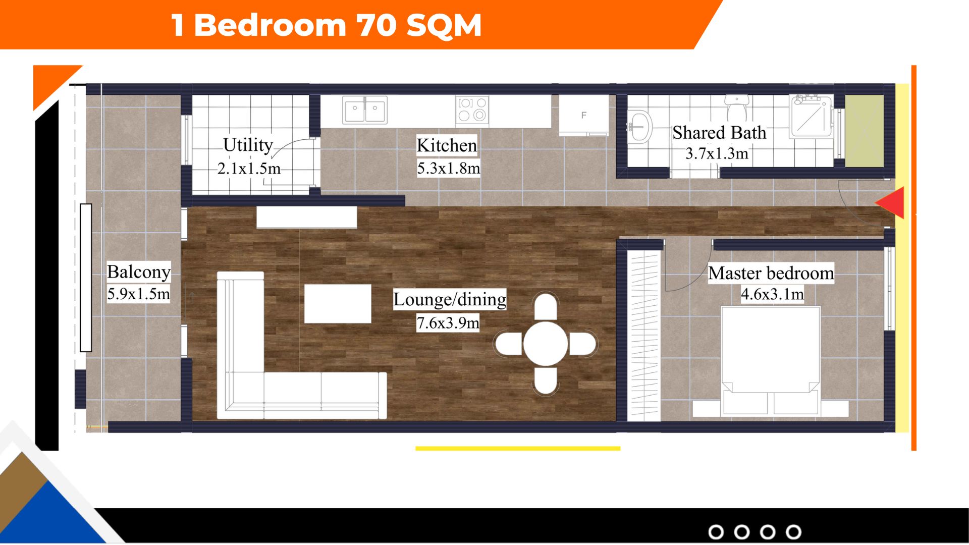 2 Bedroom 120 SQM