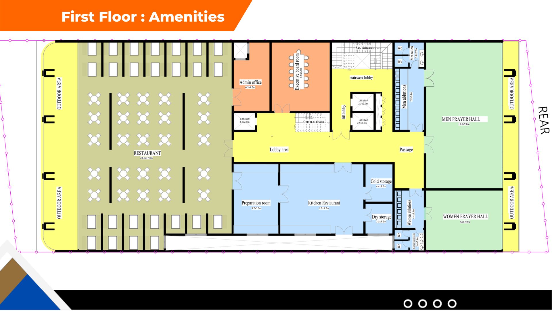First Floor : Amenities